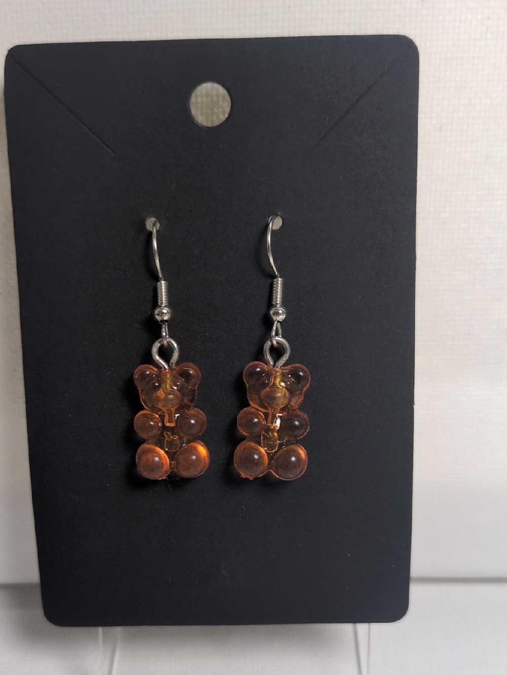 Amber Gummy Bear Dangle Earrings - Women Jewelry